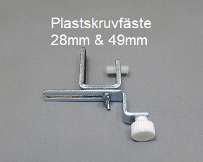 Elementfäste plastskruv