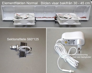 Komplett Sektionselement: S60*125