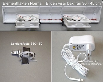 Komplett Sektionselement: S60*150