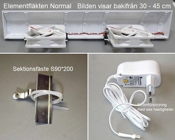 Komplett Sektionselement: S90*200