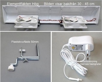 Komplett HP50-plastskruvfästen
