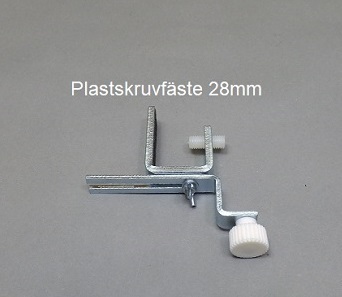 Elementfäste 2,8 cm, plastskruv 3 cm