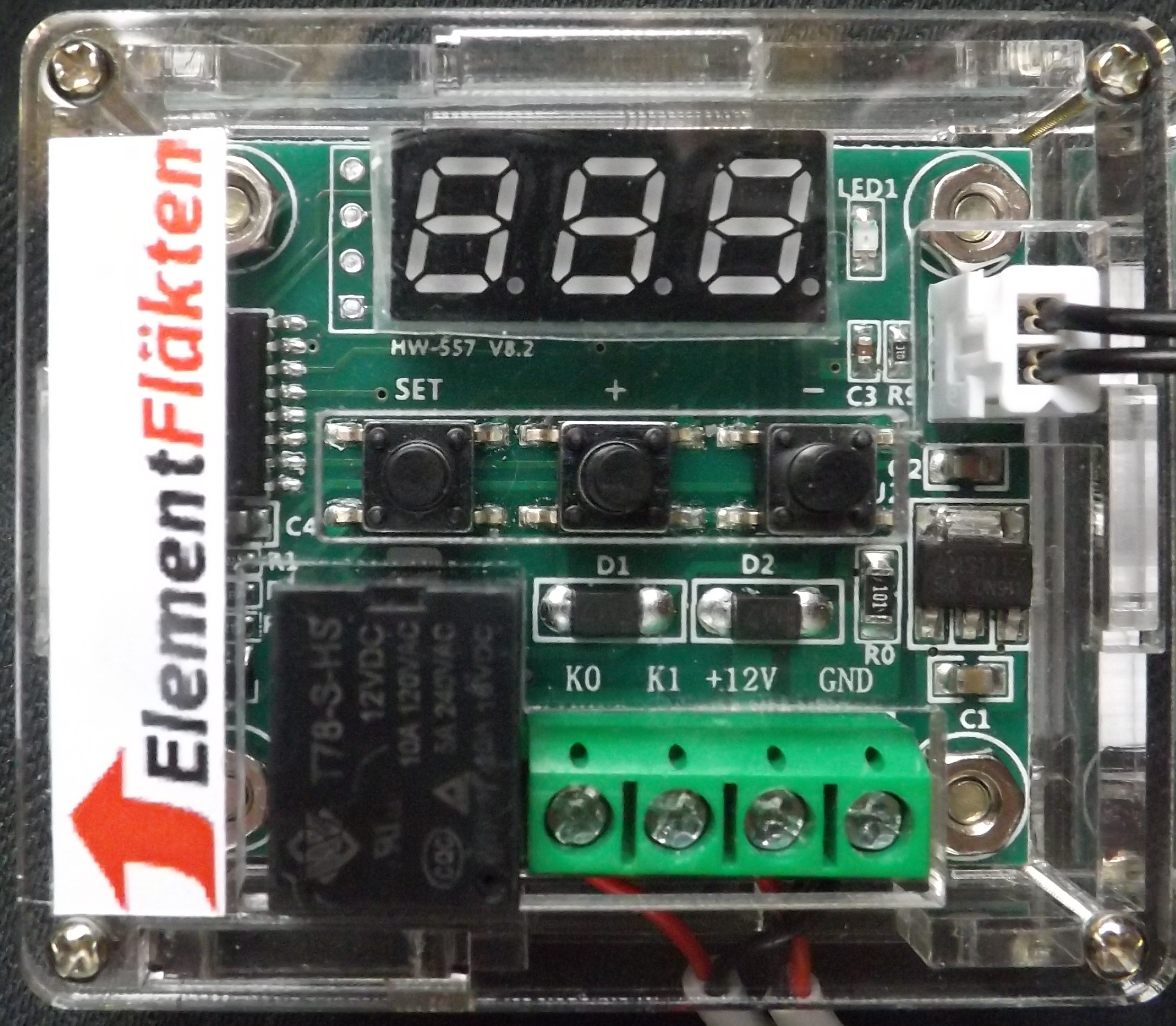 Digitala Slå av termostat 9-12V